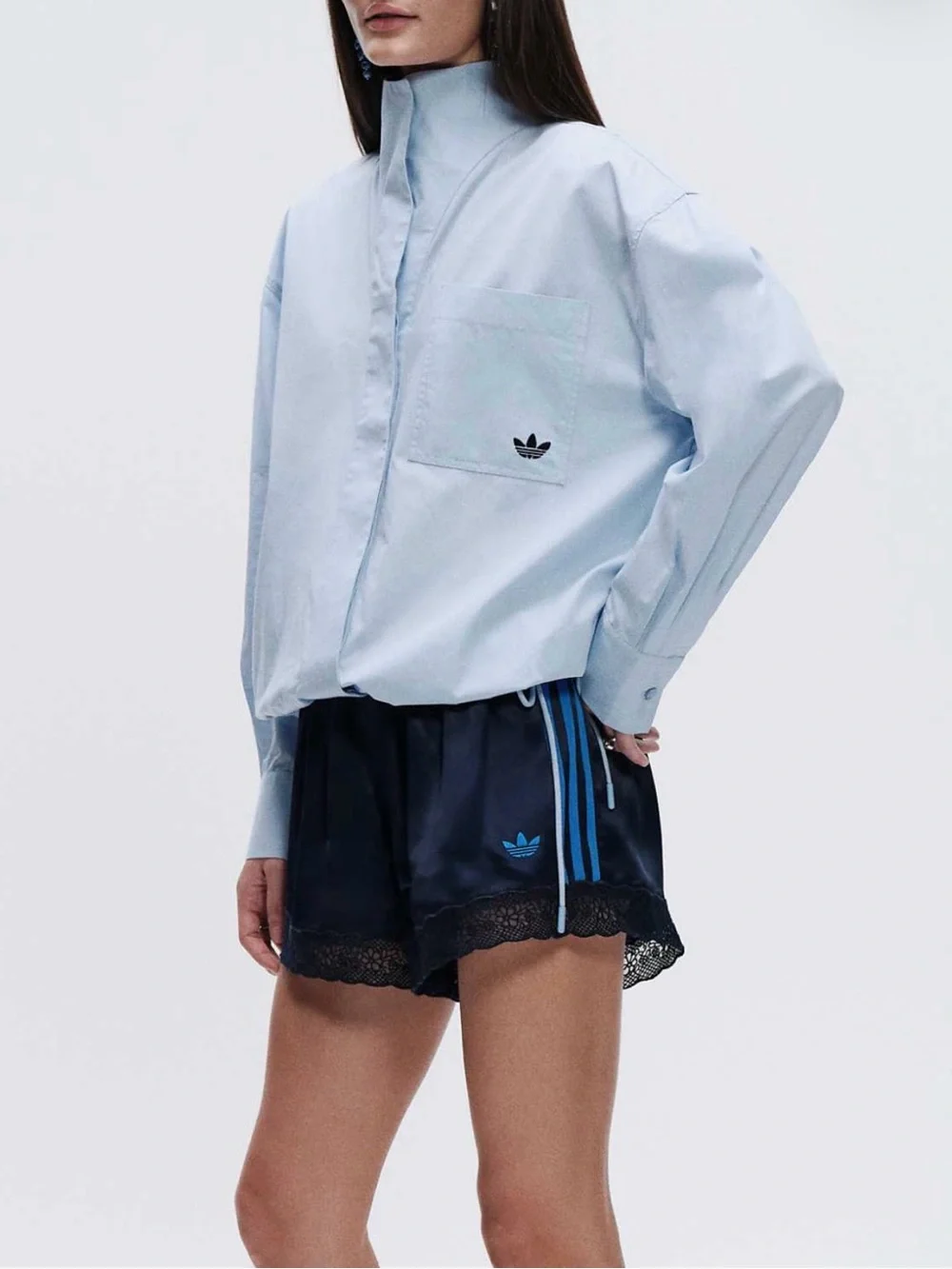NWT adidas Originals × ASOS Lace Hem Shorts - Picture 3 of 6